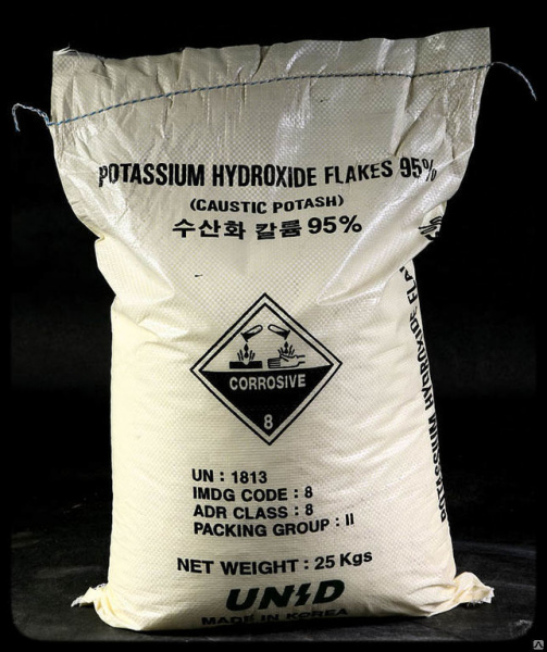 Калия гидроокись 90%